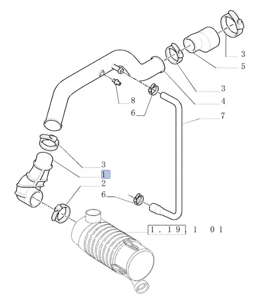 87625756 - патрубок