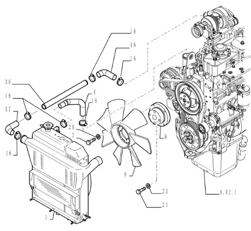 87533536 - Крыльчатка вентилятора охл. ДВС телеск. погр. CNH